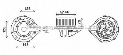 AVA QUALITY COOLING ai8370 -  Электродвигатель, вентиляция салона